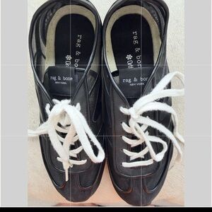 rag & bone Black Sneakers with White Laces